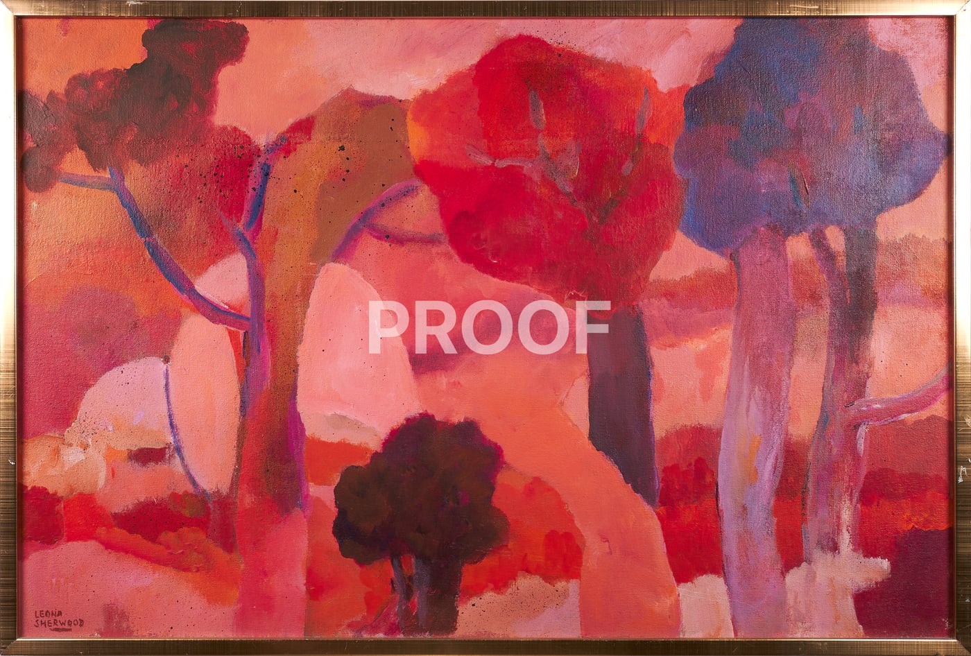 Red Landscape - Apple Baum