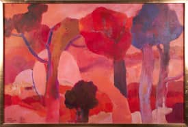 Red Landscape - Apple Baum